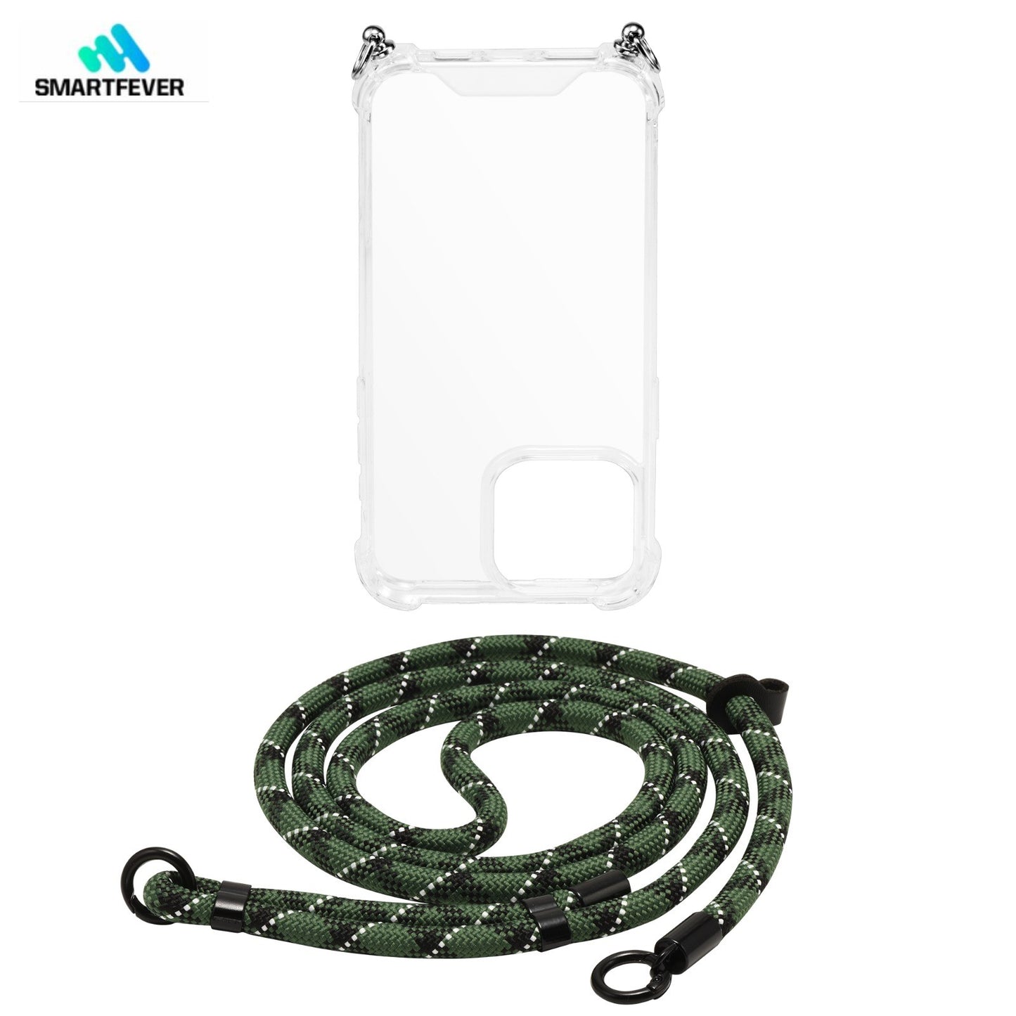 Trendiges Premium Crystal Clear Case zum Umhängen für Apple iPhone weitere Modelle