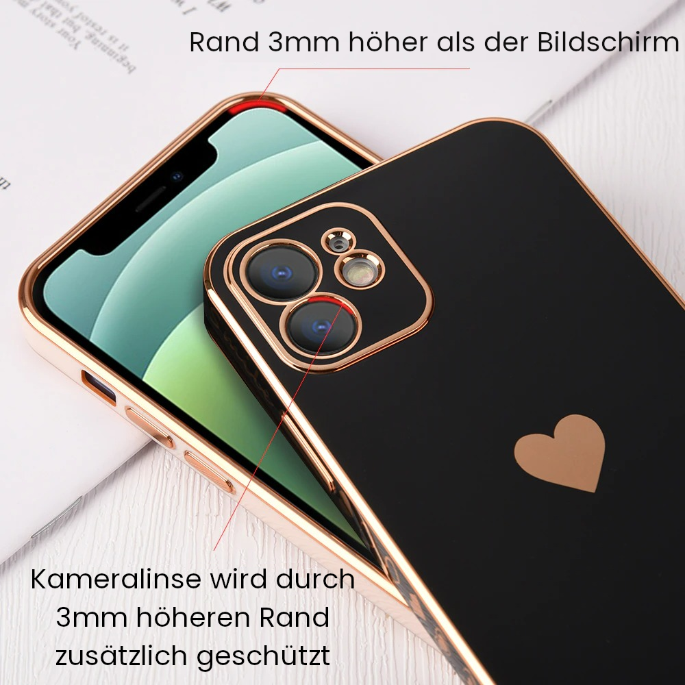 Premium Case für iPhone "Love & Smile", Handyhülle Handyhüllen