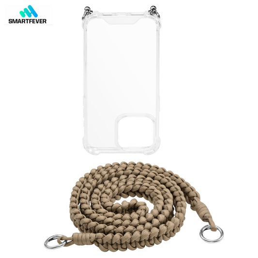 Premium Rope-Case zum Umhängen mit geflochtener Kordel für Apple iPhone weitere Modelle