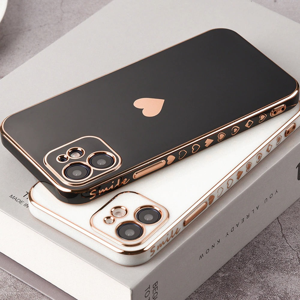 Premium Case für iPhone "Love & Smile", Handyhülle Handyhüllen weitere Modelle